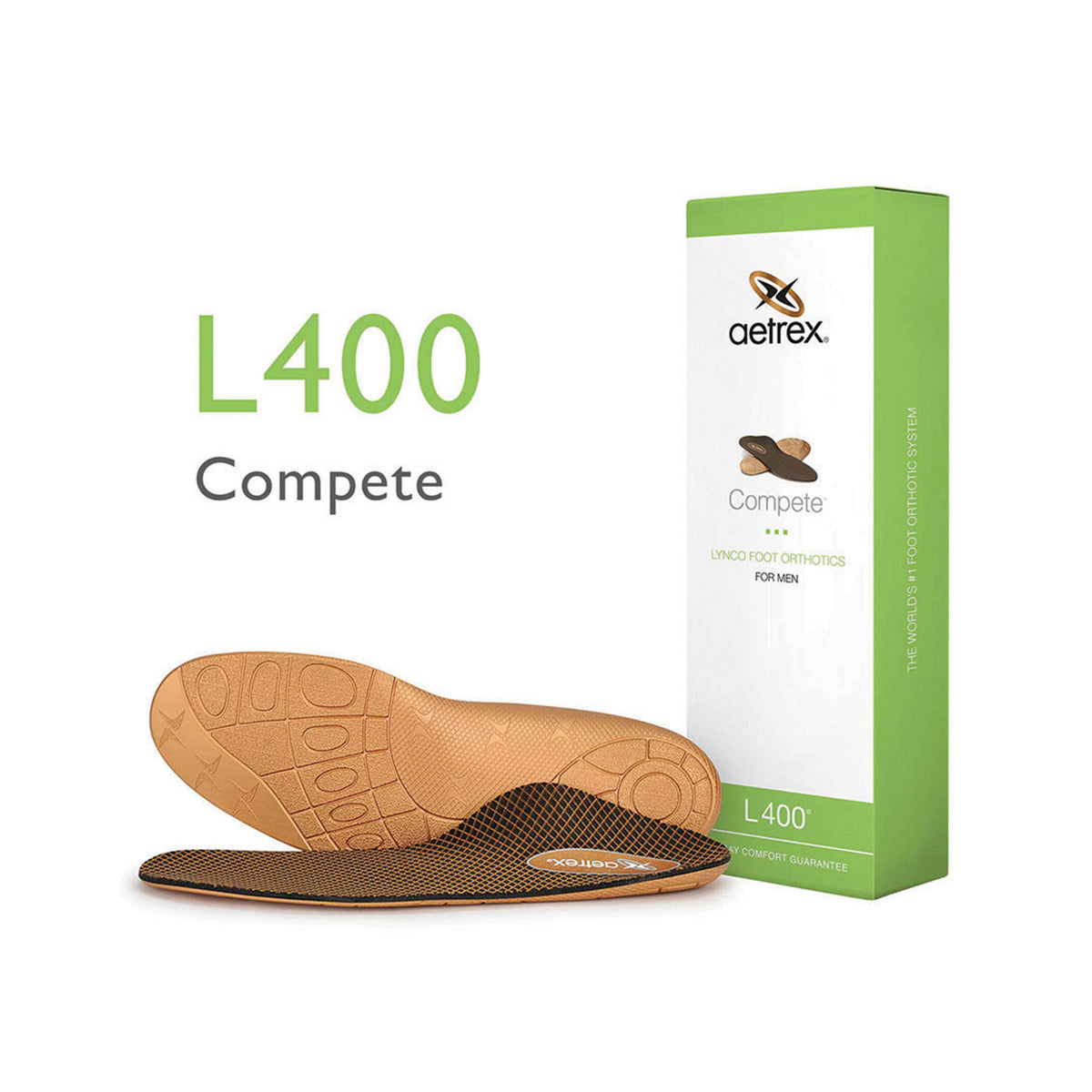 Men's Compete Insoles for Active Lifestyles Aetrex PH