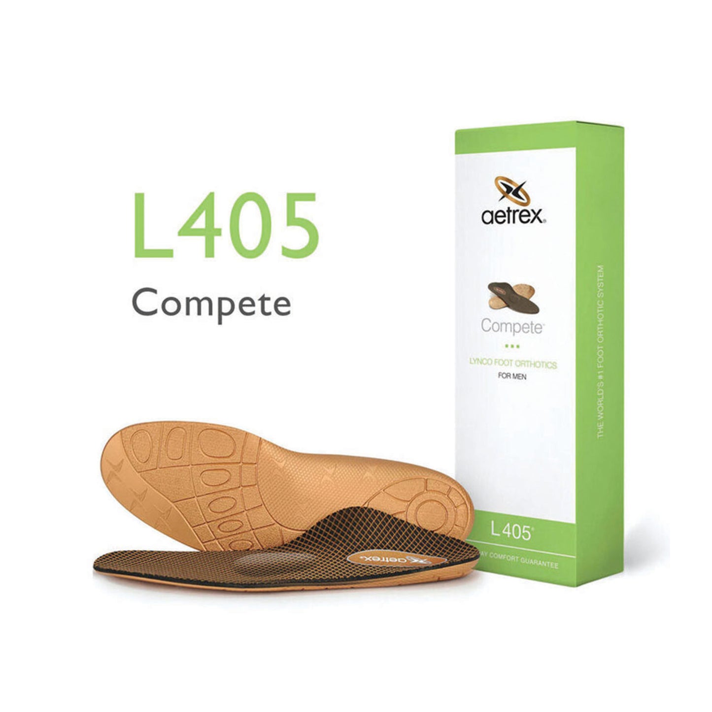 Men's Compete Orthotics w/ Metatarsal Support - Aetrex PH -