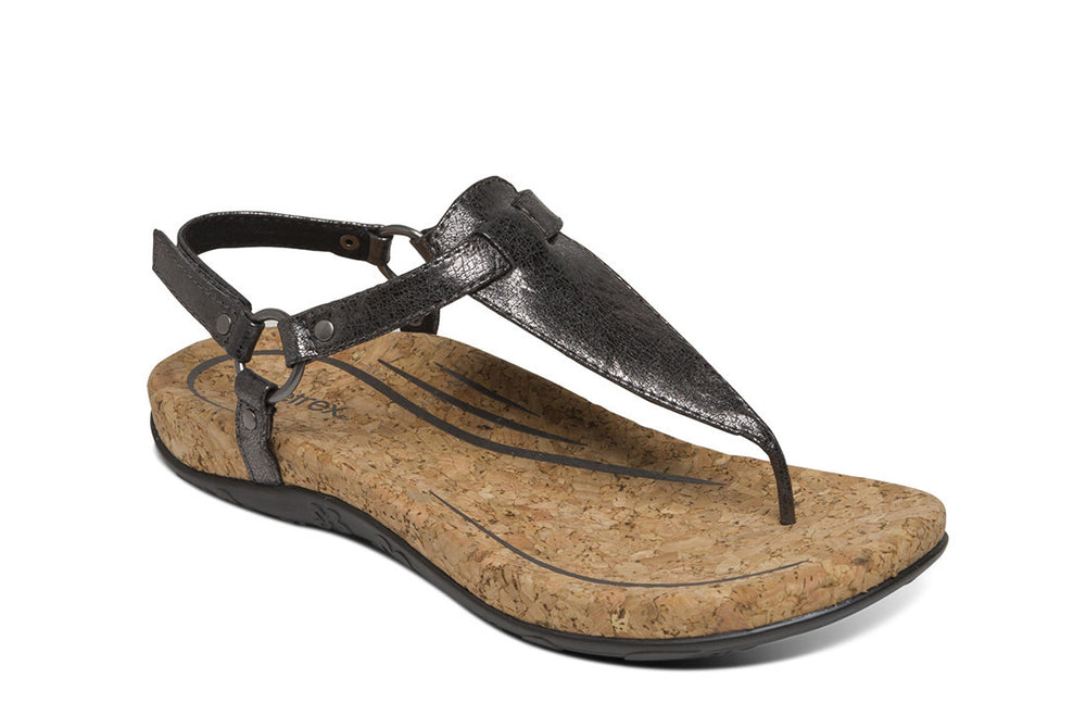 Emilia Womens Pewter - Aetrex PH -