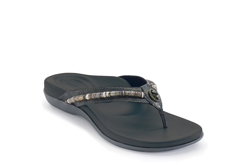 Hazel Womens Pewter - Aetrex PH -