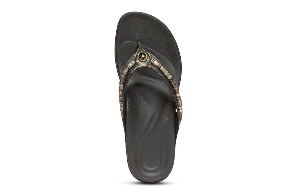 Hazel Womens Pewter - Aetrex PH -