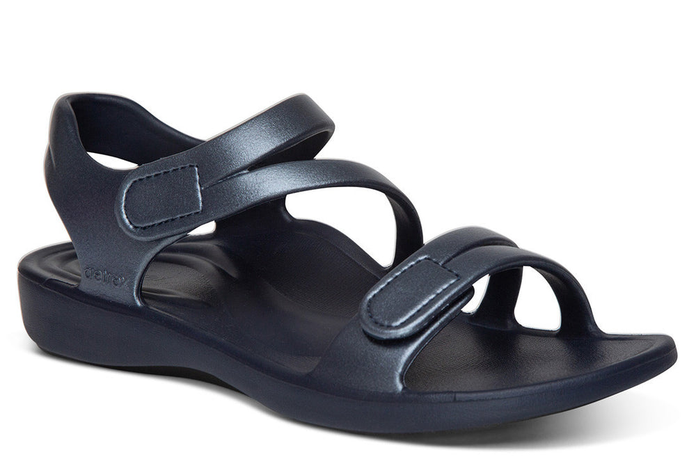 Jillian Sport Womens Navy Shimmer - Aetrex PH -