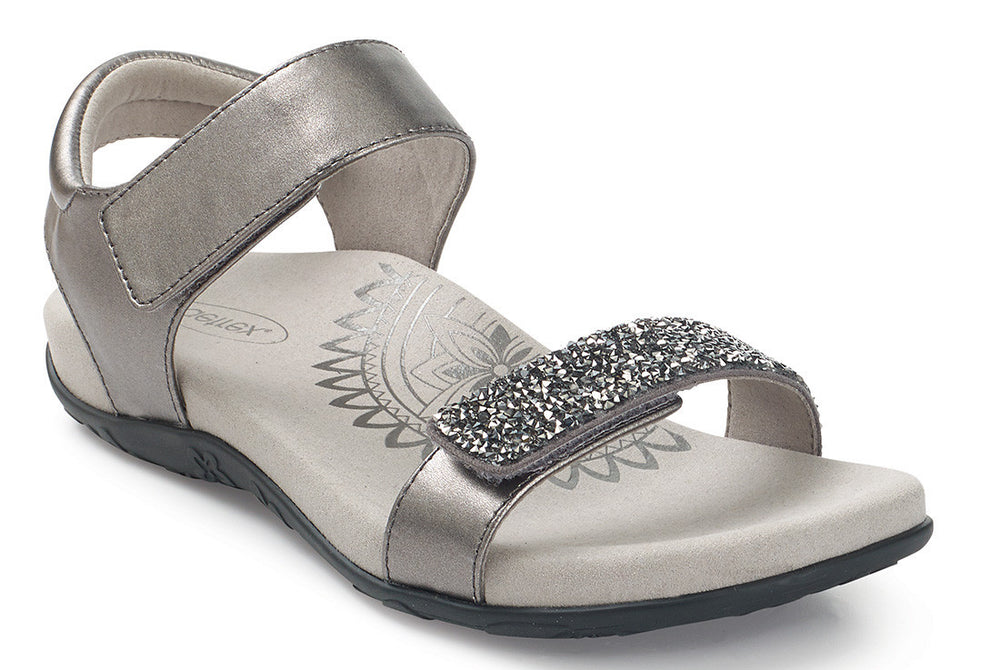 Maria Jeweled Womens Gunmetal - Aetrex PH -