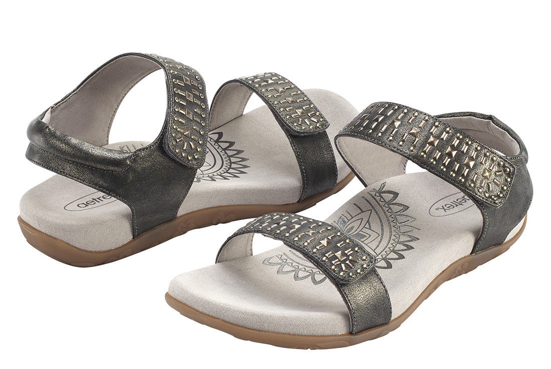 Maria Womens Pewter - Aetrex PH -